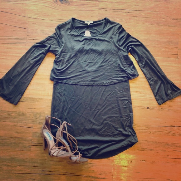 Olive Colored Gianni Bono Dress - Picture 1 of 3